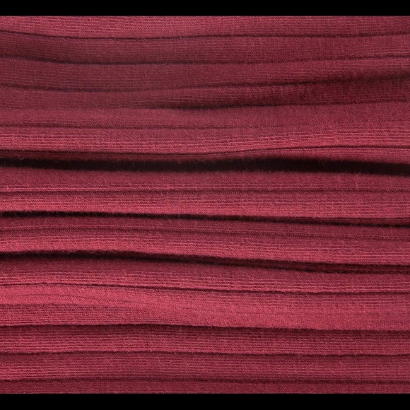 Women's Size Small Deep V Neck Long Sleeve Basic Bodysuit Ribbed Knit Bodycon - Picture 5 of 6